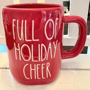 Rae Dunn Red Full of Holiday Cheer Mug